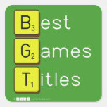 Best
 Games
 Titles  Stickers