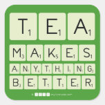 TEA
 MAKES
 ANYTHING
 BETTER  Stickers