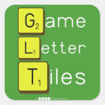 Game Letter Tiles  Stickers