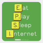Eat
 Play
 Sleep
 Internet  Stickers