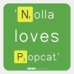'Nolla 
 loves
 Popcat'  Stickers