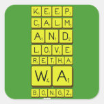 keep
 calm
 and
 love
 Retha
 wa
 Bongz  Stickers