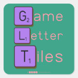 Game
 Letter
 Tiles  Stickers