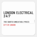 London electrical  24/7    Stickers