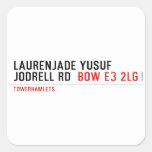 Laurenjade yusuf Jodrell rd  Stickers