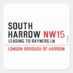 South  harrow  Stickers