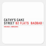 Cathy's Cake Street  Stickers