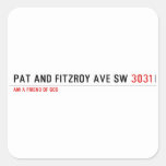 Pat and fitzroy Ave sw  Stickers