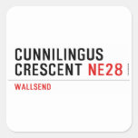 Cunnilingus  crescent  Stickers