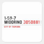 1-59-7  MIDORINO  Stickers