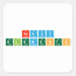Heavy
 Elements  Stickers