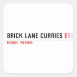 brick lane curries  Stickers