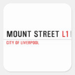 Mount Street  Stickers