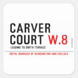 CARVER COURT  Stickers