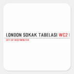 LONDON SOKAK TABELASI  Stickers