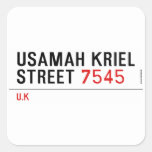 usamah kriel street  Stickers