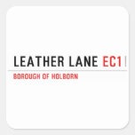 Leather Lane  Stickers