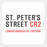 St. peter's Street  Stickers