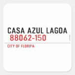 CASA AZUL LAGOA   Stickers