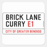 Brick Lane Curry  Stickers