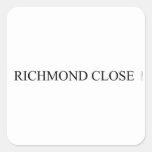 Richmond close  Stickers