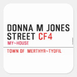 Donna M Jones STREET  Stickers