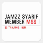 Jamzz Syarif Member  Stickers