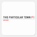 This Particular Town  Stickers