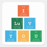 I 
 luv 
 You  Stickers