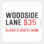 Woodside Lane  Stickers