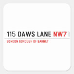 115 DAWS LANE  Stickers