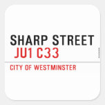 SHARP STREET   Stickers