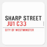 SHARP STREET   Stickers