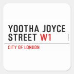 YOOTHA JOYCE Street  Stickers