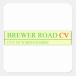 brewer road  Stickers