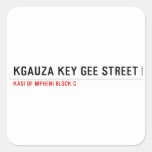 Kgauza Key Gee Street  Stickers