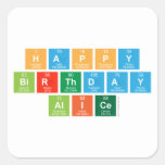happy
 birthday
 alice  Stickers
