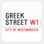 Greek Street  Stickers