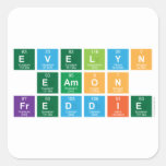 Evelyn
 Eamon
 Freddie  Stickers