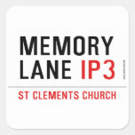 mEMORY LANE  Stickers