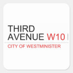 third avenue  Stickers