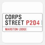 Corps Street  Stickers