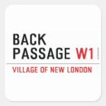 Back Passage  Stickers
