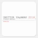 umuttur yaşamak  Stickers