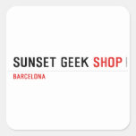 SUNSET GEEK  Stickers
