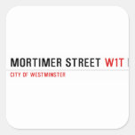 Mortimer Street  Stickers