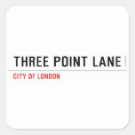 THREE POINT LANE  Stickers