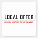 Local offer  Stickers