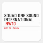 SQUAD ONE SOUND INTERNATIONAL   Stickers