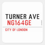 turner ave   Stickers